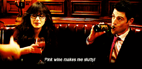 Pink wine slutty